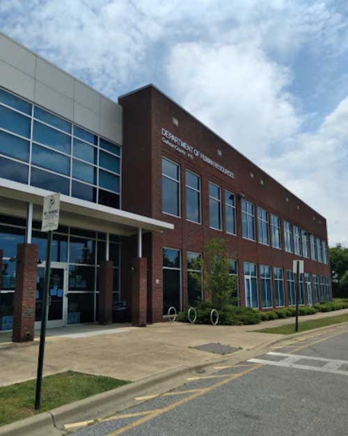 Exterior of the Alabama Department of Human Resources (DHR) building, overseeing daycare regulations and support programs in Alabama.