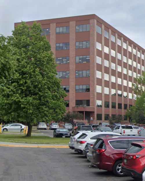 Exterior view of the Minnesota Department of Human Services office building.