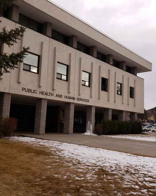 Montana Department of Public Health and Human Services building exterior.