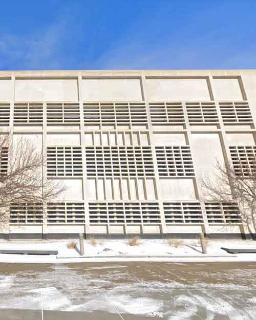 North Dakota Department of Human Services building exterior.