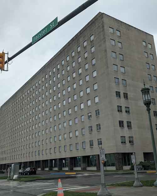 Exterior view of Pennsylvania Department of Human Services (DHS) building, which oversees daycare cost regulations in the state.