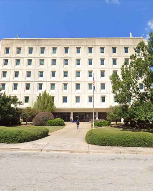 South Carolina Department of Social Services building exterior.