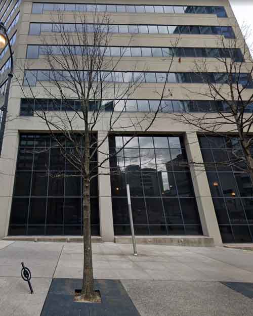 Exterior view of the Tennessee Department of Human Services office building.